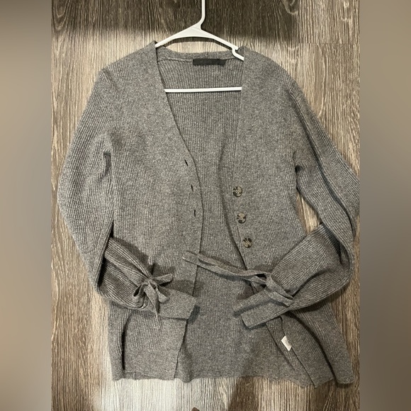 Raffi Cashmere ribbon knit cardigan - Picture 2 of 6